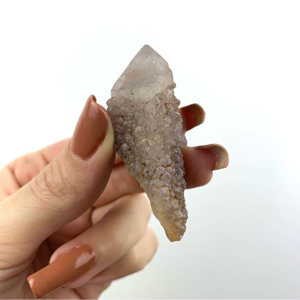 Raw Lilac Cactus Spirit Quartz Crystal Wand/Pointer Witchy Spiritual Decor